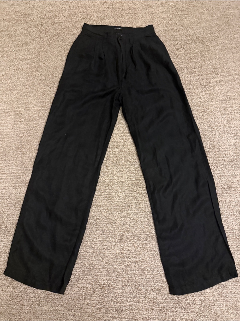 Anine Bing Black Wide-Leg Carrie black Pants cult celebrity favorite 34